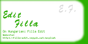 edit filla business card